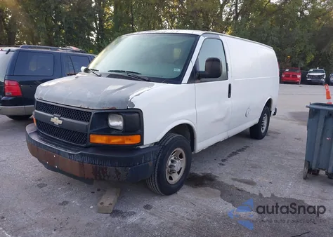 2007 Chevrolet Express Work Van from USA, damaged, VIN 1GCGG25V871246521